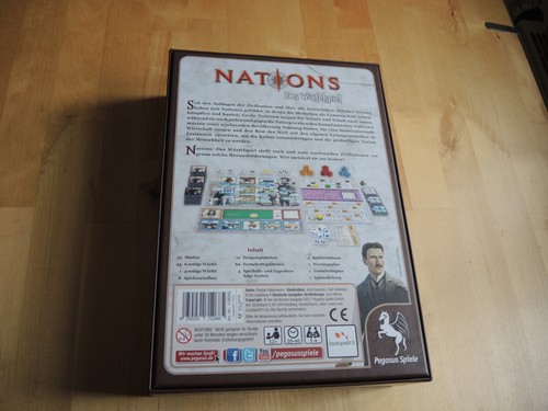 Brettspiel Nations Würfelspiel Pegasus 1 x gespielt, gepflegt, neuwertig - Bild 2 von 13