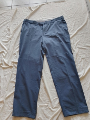 Herren Anzug Hose 28 VINTAGE 60er 70er blau HEFA MODEN Taschen Gürtellaschen