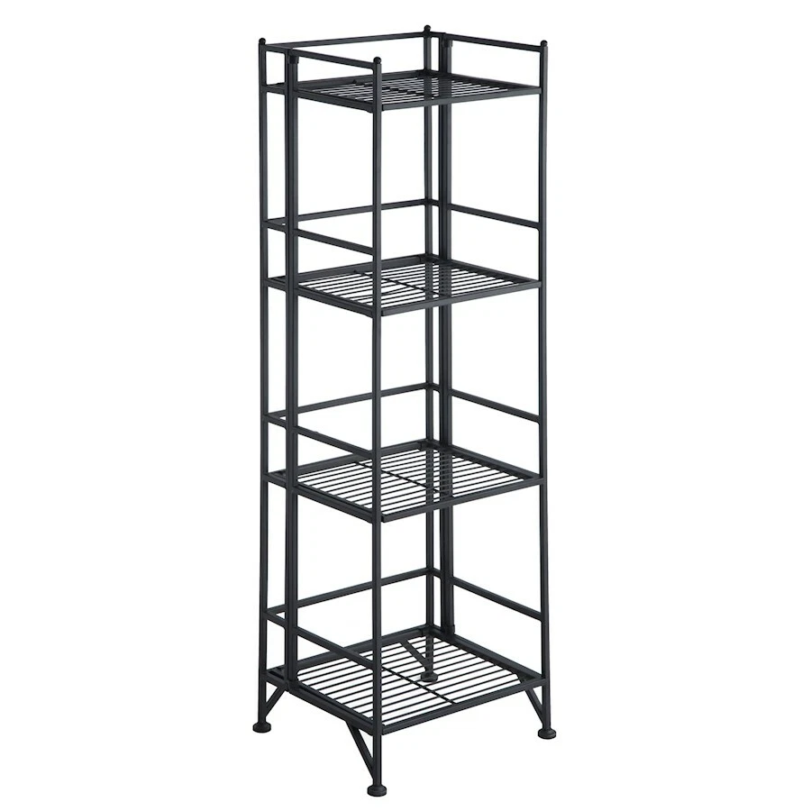 Convenience Concepts Xtra Storage 4 Tier Folding Metal Shelf