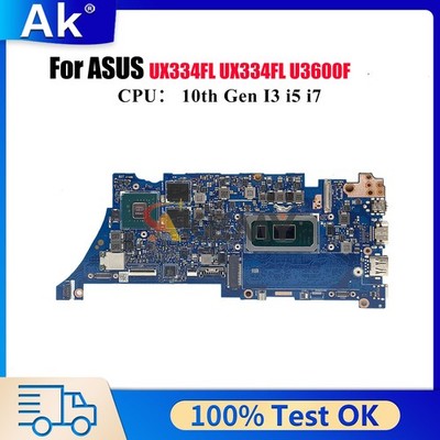 UX334FL Laptop Motherboard For ASUS UX463FL U3600F U4600F Mainboard W/CPU