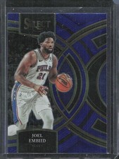 Joel Embiid 2023-24 Panini Select Blue Prizms #197 Philadelphia 76ers