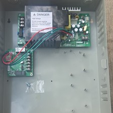 PS914 Enclosed Switching Mode Power Supply Gray Metal Cabinet w/ Terminal Blocks