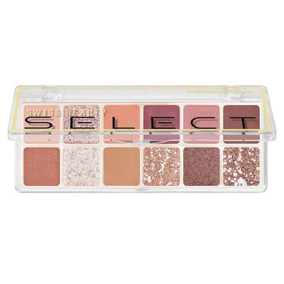 Swiss Beauty Select 12 shades Eyeshadow PaletteMattes + Shimmers + Metallics 10g