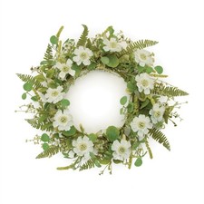 Melrose Mixed Pincushion Floral Wreath 22"D