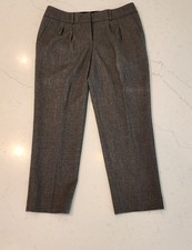 Talbots Wool Blend Slacks Size-8 Dark Gray