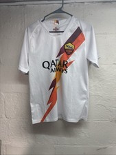Qatar Airways-Roma 1927 Soccer Jersey-white-Men's Size Small 0332