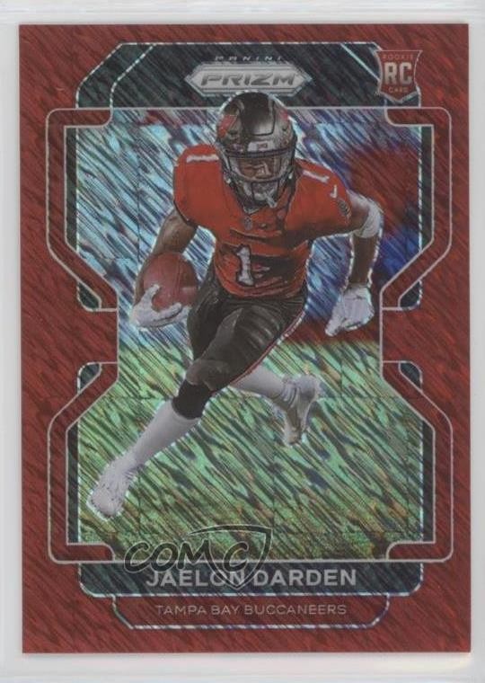 2021 Panini Prizm Red Shimmer 26/35 Jaelon Darden #363 Rookie RC 3t8