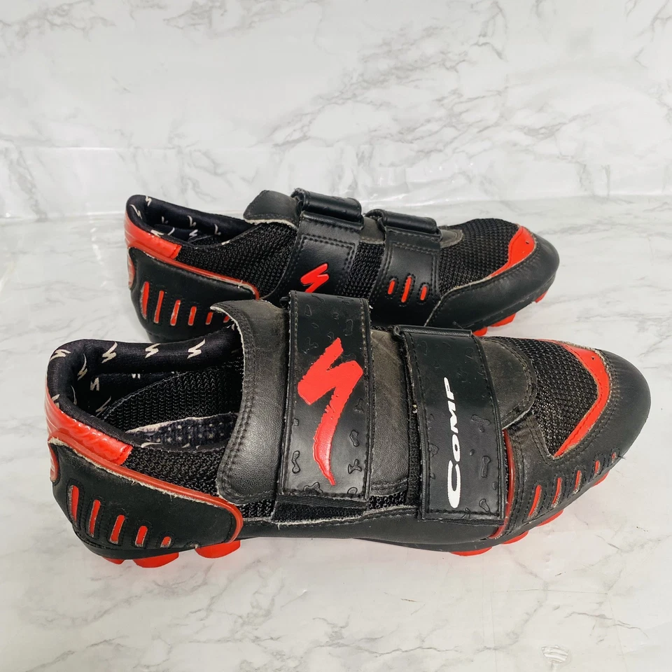 Specialized Comp MTB Mountain Biking Shoes Body Geometry EU 43 US 9.5 Black Red - Image 4 of 4