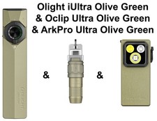 Olight ArkPro Ultra Class 3R CW  iUltra  Oclip Ultra Olive Green Flashlights