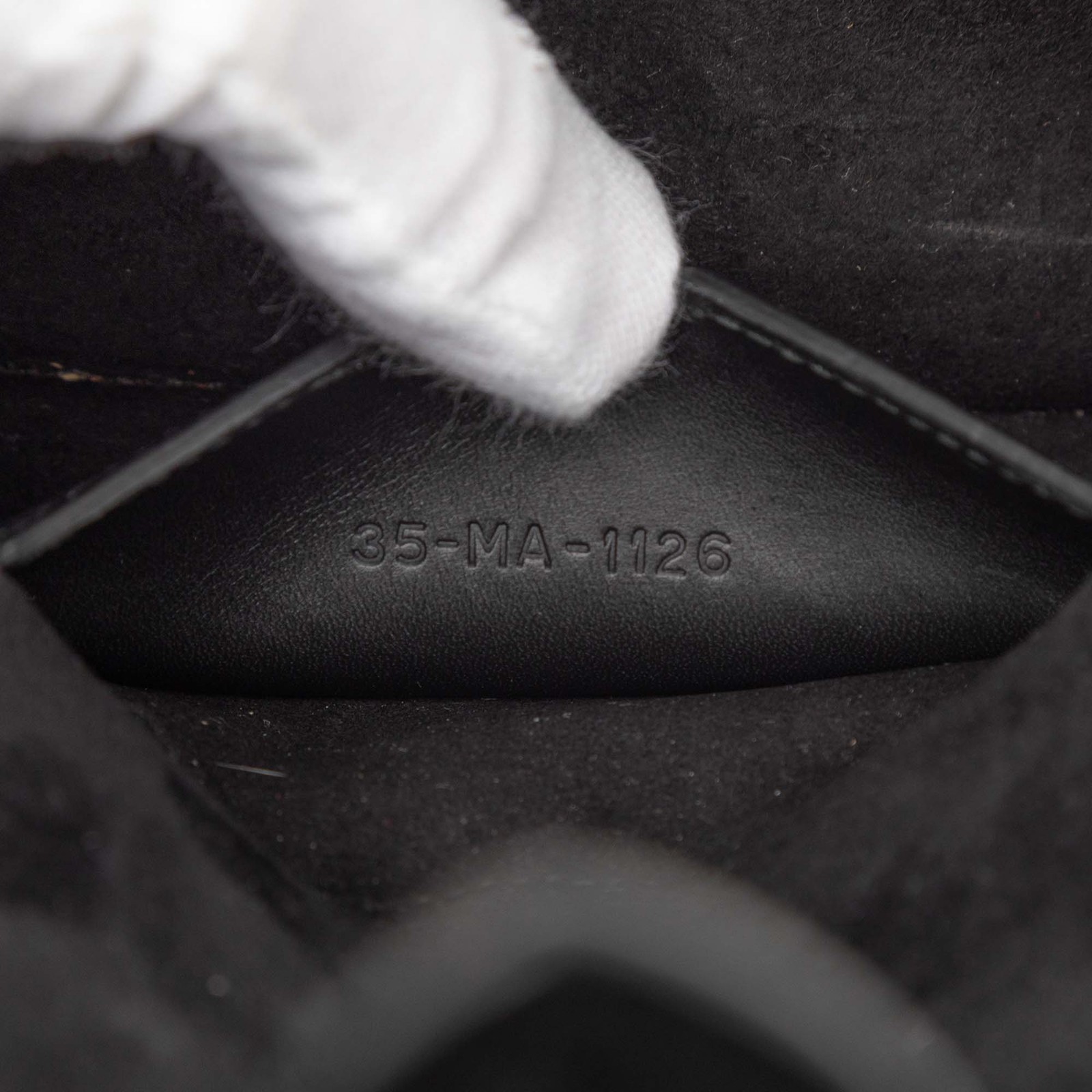 Authenticated Dior Mini Leather D Bee Saddle Bag … - image 6