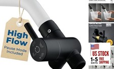 All Metal High-Flow Shower Diverter Valve with Pause Mode, 3-Way 4 Matte Black