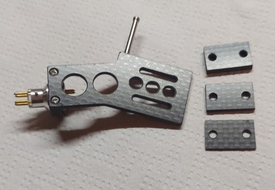 SHELL HEADSHELL THORENS TP60 NON-RESONANT TITANIUM + CARBON + OCC LITZ CABLES +