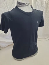 Abercrombie & Fitch Mens Soft A&F Tee T Shirt Crew Neck Logo Black M