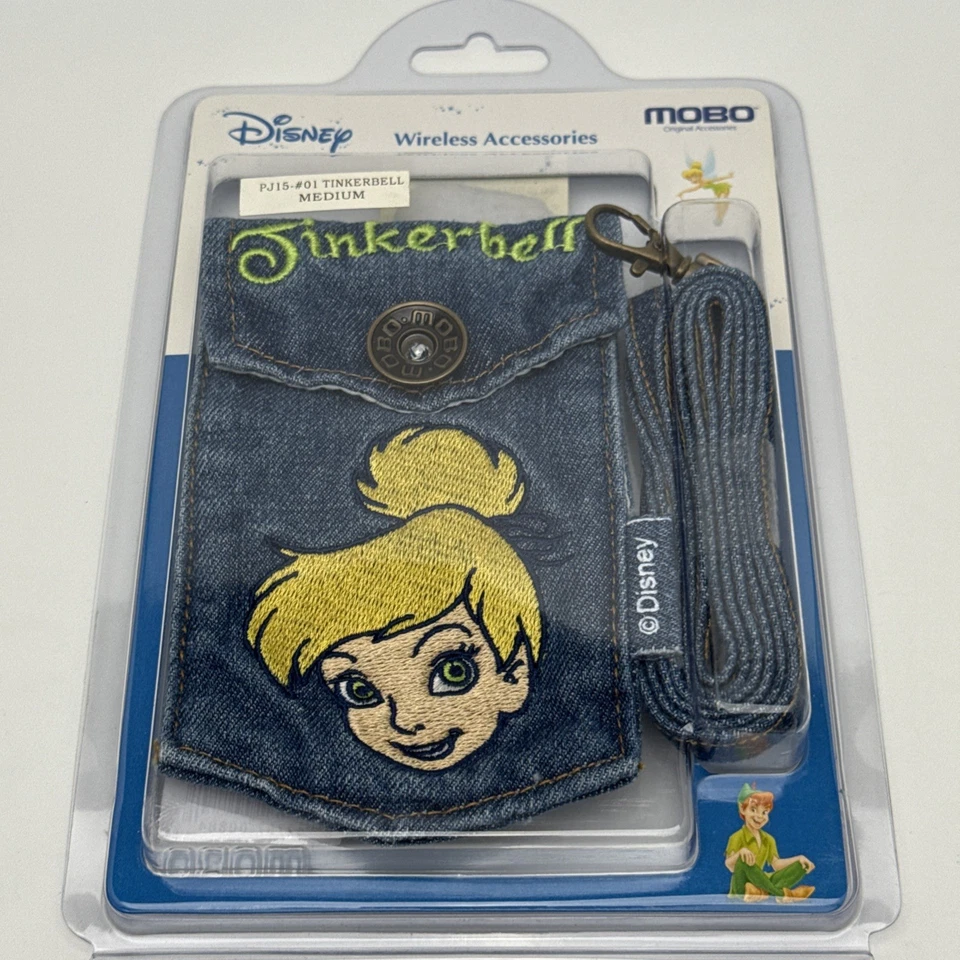 Official Disney Tinkerbell Universal Jean Pouch w/Strap for Tools Utility Phone - Image 2 of 4