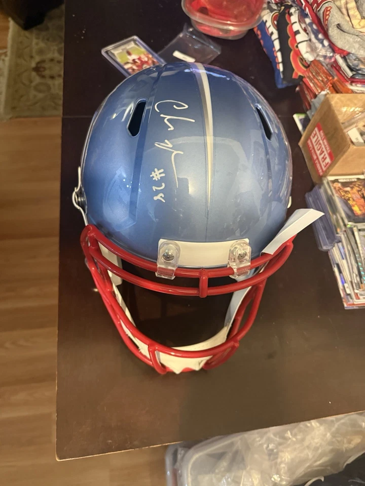 Chris Johnson Signed Titans Riddell Full Size Replica Helmet JSA COA - Image 3 of 3