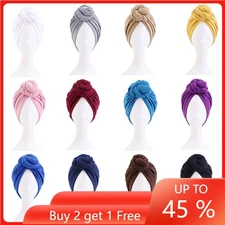 Muslim Women Hijab Hair Loss Hat Muslim Turban Chemo Cap Head Wrap Bonnet Cover
