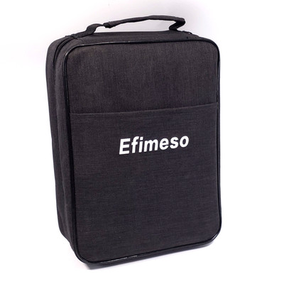 Efimeso 168 Dual Tip Marker Stifte Set fein & Pinsel Färbung schwarz Reißverschluss Etui