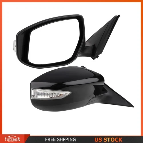 View Mirror Power Heated Turn Signal Left&Right Side 2013-18 For Nissan ALTIMA
