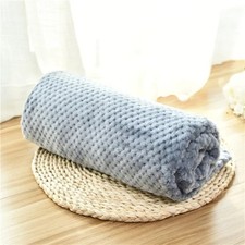 Soft Pet Blanket Plush Sleeping Blanket Solid Color Washable Sofa Pad,100X80CM
