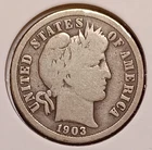 1903 BARBER DIME -- nice Good+ (G+)