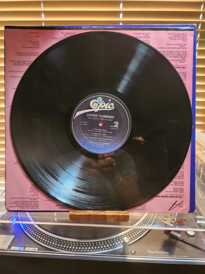 Luther Vandross, The Night I Fell In Love, 1985 1st Epic, FE-39882, VG+/VG+ - Image 4 of 4