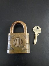 Vintage Huge Yale Super Pin Tumbler Lock W/ Keys 3.5" x 2.5" Padlock  