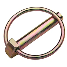 Lynch Pin Hitch Clip 3/16, 1/4, 5/16, 3/8 Diameter Available (25 pc) Yellow Zinc