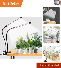 Indoor Plant Grow Light - 6000K Full Spectrum, Adjustable Clip, Energy Efficient