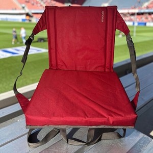 Embark Stadium Seat Folding Bleacher Chair w/ Back Support & Straps