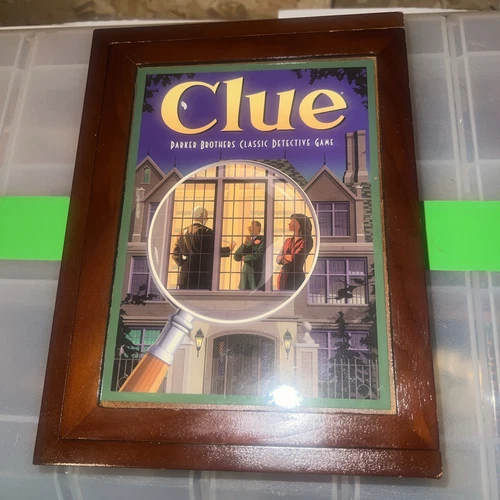 Clue Hasbro Vintage Game Collection Wooden Box Bookshelf Edition Complete
