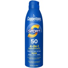 Coppertone Sport Spray Sunscreen SPF 50, 5.5oz 2.60 per gallon