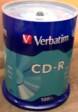 Verbatim CD-R 52x 700MB 80min 100 Pack Blank Recordable Discs Spindle