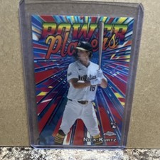 2025 Topps Chrome Update Nick Kurtz Power Players Rookie Athletics #PP-30