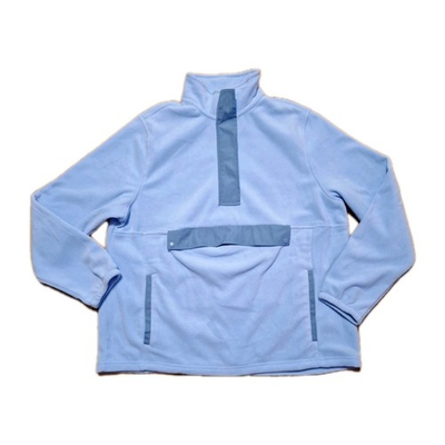 #ad Landa End Womens L Fleece Quarter Zip Pullover Pockets Hiking Outdoor Warm Cozy $19.95