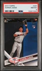 2017 Topps Aaron Judge #287 Rookie Card PSA 8 NM-MINT