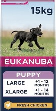 Eukanuba Growing Puppy Large Breed Chicken Dog Dry Food - 15kg 3.33 per kilo