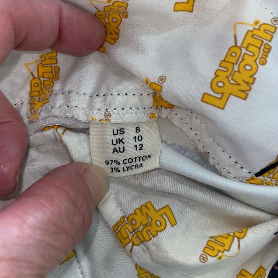 Pantalón Corto de Golf Loudmouth Para Mujer 8 Diamantes Argyle Academia Preppy Dinero Antiguo Clásico Foto 3 de 4