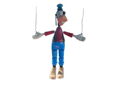 Vintage Walt Disney Goofy String Puppet Marionette Plastic