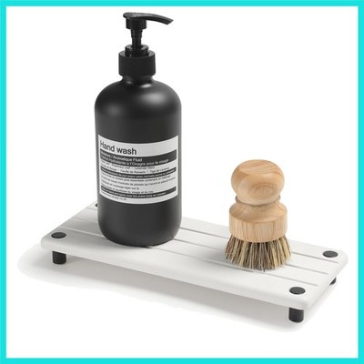 Instant Dry Sink Caddy Kitchen Sink Organizer, Quick Drying Diatomaceous Eart...