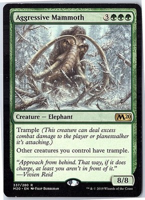Aggressive Mammoth Core Set 2020 337 Near Mint