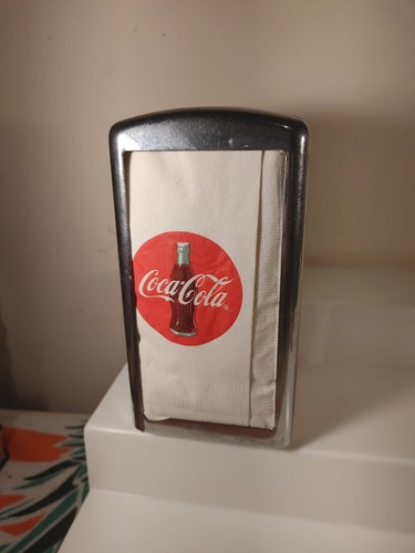 Coca-Cola Collection Napkin Dispenser, Straw Dispenser ,Little Chair, Napkins - Picture 3 of 13