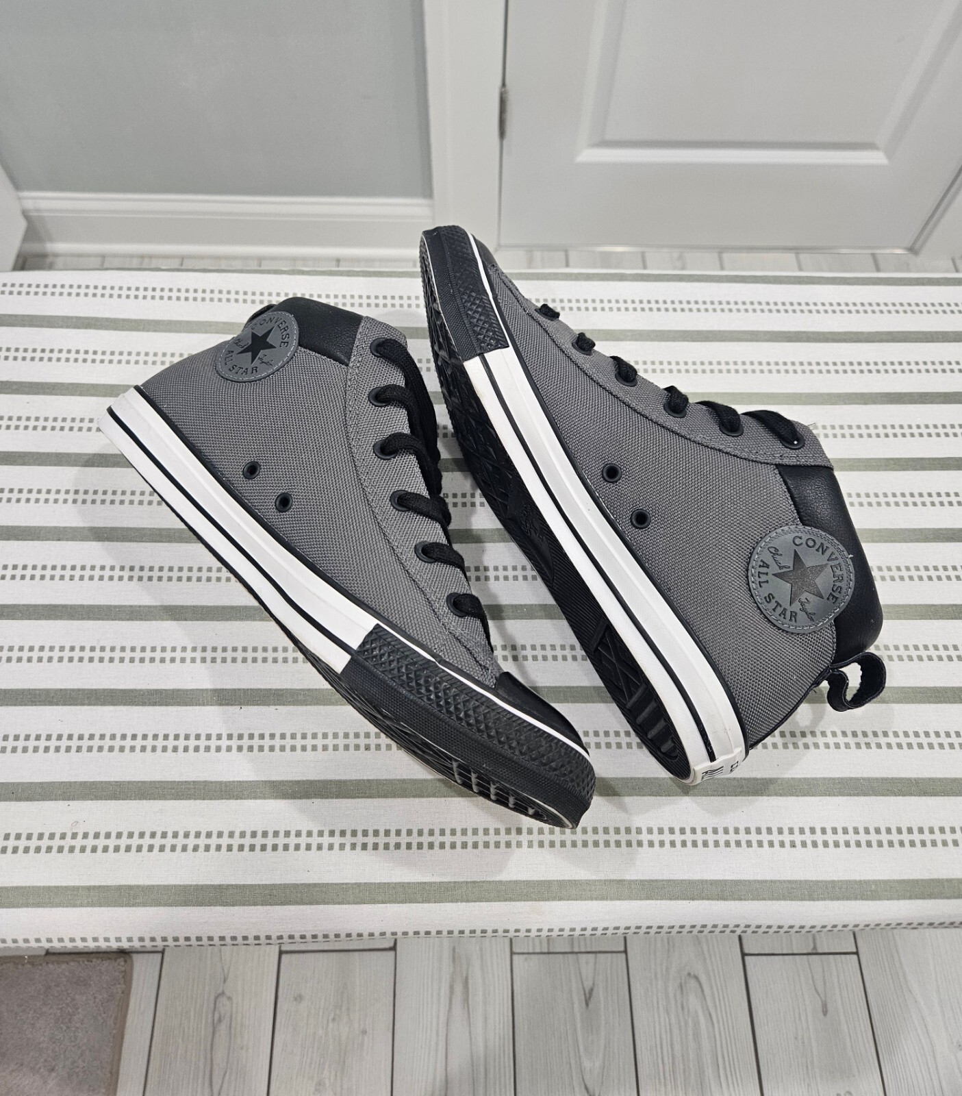 Converse Chuck Taylor All Star Street Mid Top Gray Sneakers Mens Shoes eBay