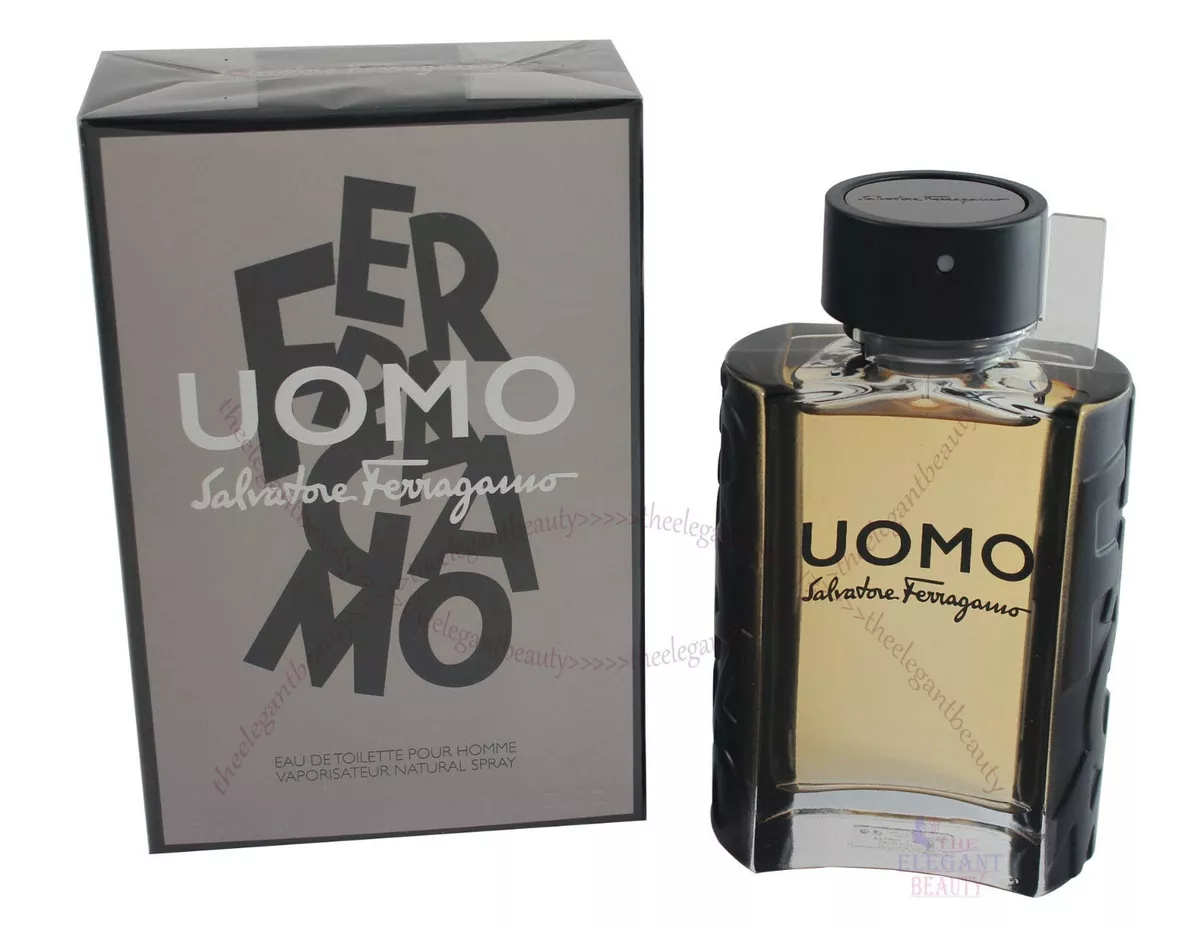 Uomo By Salvatore Ferragamo 3.4oz 100ml Edt Spray For Men New In Box