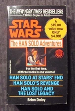 1992 STAR WARS The Han Solo Adventures by Brian Daley Del Rey Paperback VF+