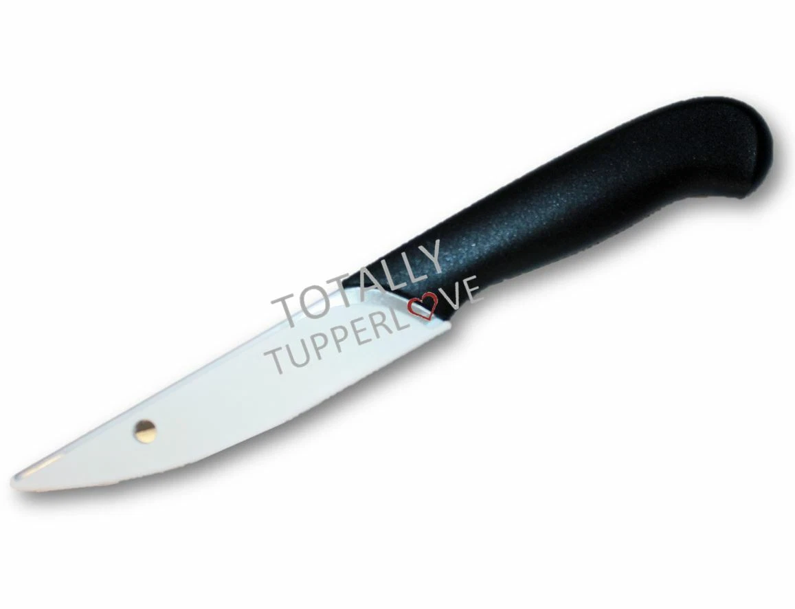 Tupperware E Series Steak Knife Stainless Steel Kitchen Tool with White Sheath