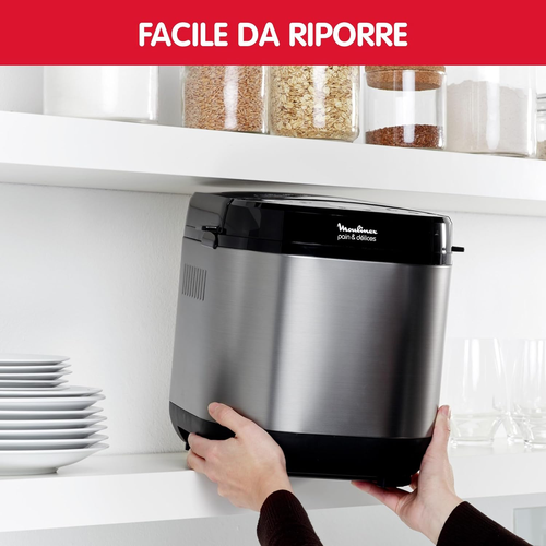 OW240E Pain & Délices Macchina Del Pane in Acciaio Inox Con Funzione Yogurt E 20 - Foto 4 di 12