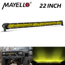 22 Inch Slimest Led Light Bar Amber Yellow Fog Offroad Drl Truck 4wd Utv Suv Atv