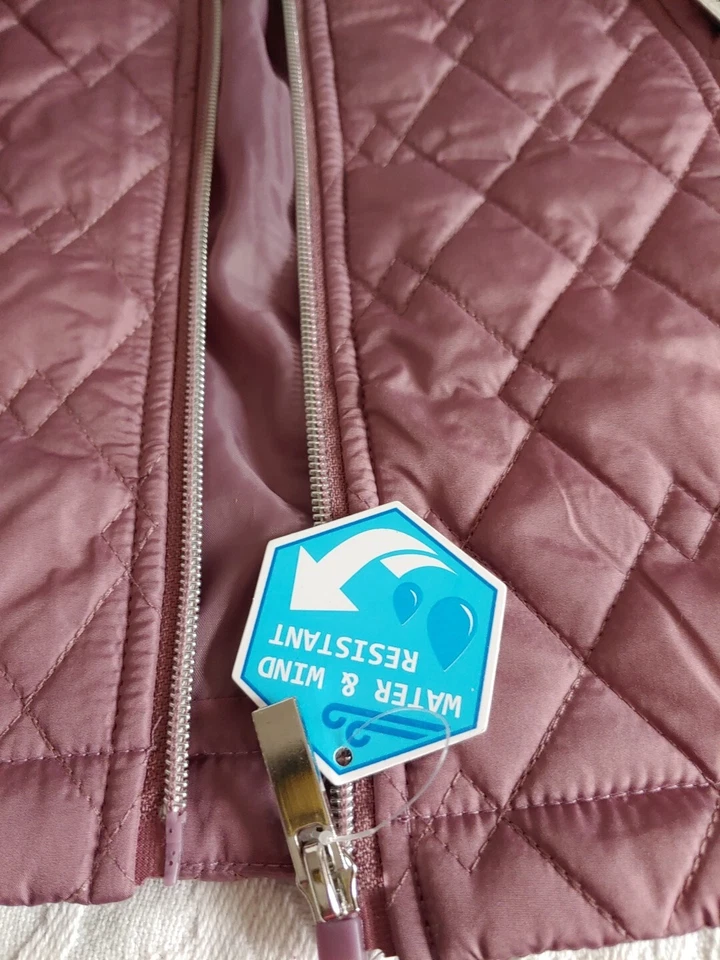 NWT Pacific Trail Quilted Women's Quilted Coat Jacket S Lilac Chalk Purple - Image 2 of 4