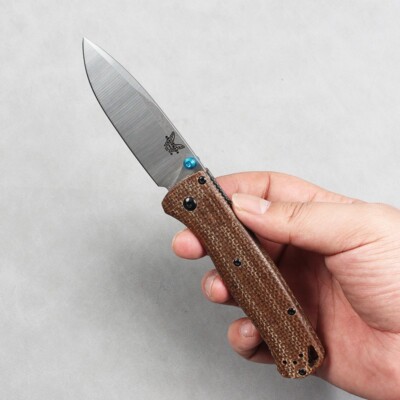 Folding knife Mini Bugout 533 D2 steel carbon fiber handle pocket knife