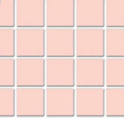 TOWN SQUARE MINIATURES Puppenhaus rosa Fliesen Bodenbelag Blatt geformter Kunststoff Miniatur Maßstab 1:12